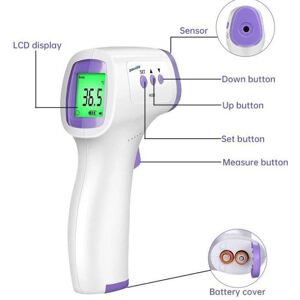 ANTCOOL Thermomètre frontal sans contact Thermomètre médical infrarouge blanc THERMOMETRE BEBE Blanc - Publicité ANTCOOL Thermomètre frontal sans contact Thermomètre médical infrarouge blanc THERMOMETRE BEBE Blanc - Publicité
