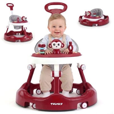 Twinky® Babywalker 3-en-1 Rouge Trotteur Bébé Évolutif & Luxe Trottinette Tapis Pieds & Poignée Premiers Pas Ludiques Rouge - Publicité Twinky® Babywalker 3-en-1 Rouge Trotteur Bébé Évolutif & Luxe Trottinette Tapis Pieds & Poignée Premiers Pas Ludiques Rouge - Publicité