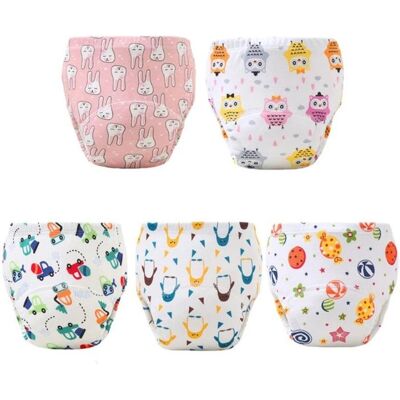 NOBRAND 5pcs Culotte Apprentissage Propreté pour Garçons Filles Culotte Lavable Enfant Apprentissage Absorbantes Réutilisables Bébé 2-6 Ans - Publicité NOBRAND 5pcs Culotte Apprentissage Propreté pour Garçons Filles Culotte Lavable Enfant Apprentissage Absorbantes Réutilisables Bébé 2-6 Ans - Publicité