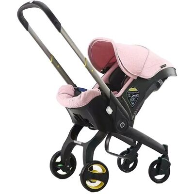 OEM Poussette 4 en 1 Design léger Sécurité certifiée CE Poussette pour bébé Couleur : Rose Variante : PINK Noir - Publicité OEM Poussette 4 en 1 Design léger Sécurité certifiée CE Poussette pour bébé Couleur : Rose Variante : PINK Noir - Publicité
