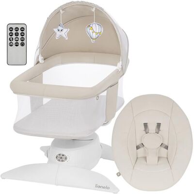 Balancelle et Nacelle Bébé Électrique LIONELO Vivi Set - 3 modes de balancement - Télécommande - 12 Mélodies - jusqu’à 9 kg - Beige Beige - Publicité Balancelle et Nacelle Bébé Électrique LIONELO Vivi Set - 3 modes de balancement - Télécommande - 12 Mélodies - jusqu’à 9 kg - Beige Beige - Publicité