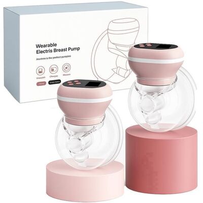 RITONDA Tire Lait Electrique Main Libre Tire lait double portable3 Modes / 9 Niveauxsans BPALait Rechargeable silencieux Rose - Publicité RITONDA Tire Lait Electrique Main Libre Tire lait double portable3 Modes / 9 Niveauxsans BPALait Rechargeable silencieux Rose - Publicité