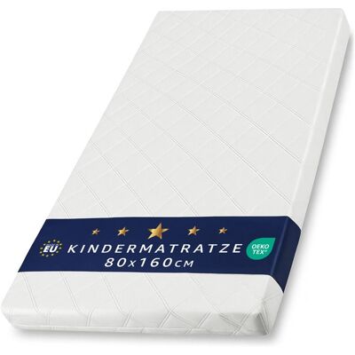 TOTSY BABY Matelas bebe 80x160 cm pour enfant lit et voyage - Bébé respirant roulé matelas en mousse pour lits sol ou berceau 80 x 160 Blanc - Publicité TOTSY BABY Matelas bebe 80x160 cm pour enfant lit et voyage - Bébé respirant roulé matelas en mousse pour lits sol ou berceau 80 x 160 Blanc - Publicité