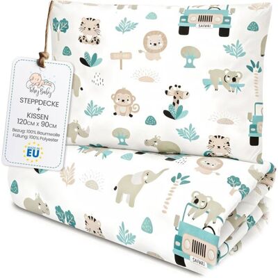 Couette Enfant Totsy Baby 90x120 cm en Coton - Parure Duvet et Oreiller Oeko-Tex - Publicité Couette Enfant Totsy Baby 90x120 cm en Coton - Parure Duvet et Oreiller Oeko-Tex - Publicité