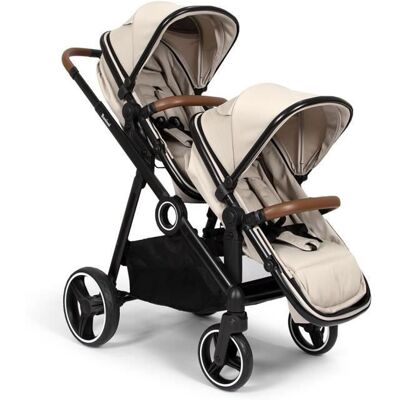 Baninni Poussette Double Luiz Sable Beige - Publicité Baninni Poussette Double Luiz Sable Beige - Publicité