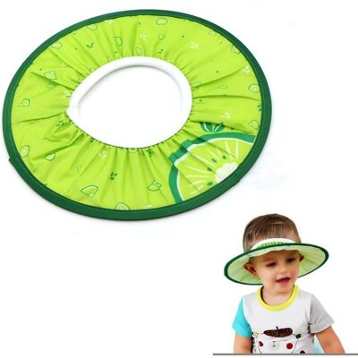 VIREXA Chapeau Douche Bébé Vert Bonnet de Bain Réglable Imperméable pour Protéger les Yeux et Oreilles - Publicité VIREXA Chapeau Douche Bébé Vert Bonnet de Bain Réglable Imperméable pour Protéger les Yeux et Oreilles - Publicité