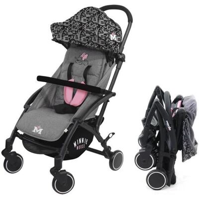 Poussette NANIA LILI pour les enfants dès la naissance jusqu’à 36 mois – Inclinable légère et compacte - Disney Minnie Gris - Publicité Poussette NANIA LILI pour les enfants dès la naissance jusqu’à 36 mois – Inclinable légère et compacte - Disney Minnie Gris - Publicité