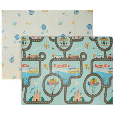 Relaxdays Tapis de jeu pliable motif astronaute & bateau 200x150 cm mousse XPE tapis bébé multicolore - Publicité Relaxdays Tapis de jeu pliable motif astronaute & bateau 200x150 cm mousse XPE tapis bébé multicolore - Publicité