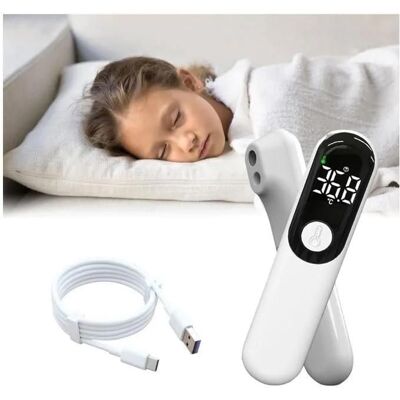 NOBRAND Thermomètre Frontal Sans Contact Adulte et Bébé Thermometre Bebe Rechargeable USB Thermometre Infrarouge Multicolo THERMOMETRE BEBE - Publicité NOBRAND Thermomètre Frontal Sans Contact Adulte et Bébé Thermometre Bebe Rechargeable USB Thermometre Infrarouge Multicolo THERMOMETRE BEBE - Publicité