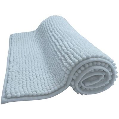 ALPES BLANC - Tapis de bain Chenille Antidérapant Rectangulaire 50x80 cm Blanc Blanc - Publicité ALPES BLANC - Tapis de bain Chenille Antidérapant Rectangulaire 50x80 cm Blanc Blanc - Publicité