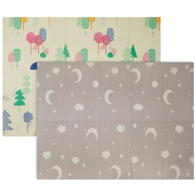 Relaxdays Tapis pliable enfant nuages & étoiles 200 x 150 cm mousse XPE tapis déveil bébé multicolore - Publicité Relaxdays Tapis pliable enfant nuages & étoiles 200 x 150 cm mousse XPE tapis déveil bébé multicolore - Publicité