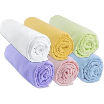 Easy Dort 60x120 Jersey Coton Lot de 6 - Linge de lit - Publicité Easy Dort 60x120 Jersey Coton Lot de 6 - Linge de lit - Publicité