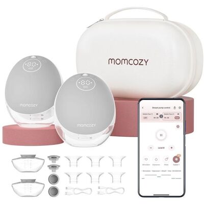 Momcozy Tire-lait Mains Libres Mobile Flow Tire-lait Électrique M9 24 mm Gris - Publicité Momcozy Tire-lait Mains Libres Mobile Flow Tire-lait Électrique M9 24 mm Gris - Publicité