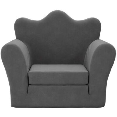 VIDAXL Fauteuil Salon Scandinave Canapé-lit pour enfants anthracite peluche douce SQZR338628 Home - Living - Publicité VIDAXL Fauteuil Salon Scandinave Canapé-lit pour enfants anthracite peluche douce SQZR338628 Home - Living - Publicité
