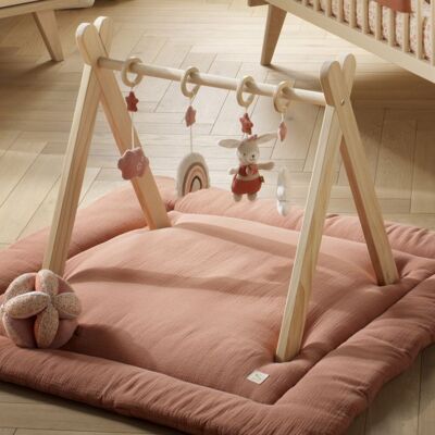 SAUTHON Arche déveil bois avec 4 jouets - PETIT COEUR Beige - Publicité SAUTHON Arche déveil bois avec 4 jouets - PETIT COEUR Beige - Publicité