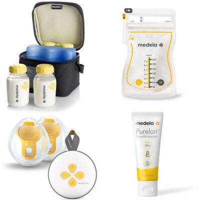 Medela Kit Allaitement Complet - Tire-lait Électrique Double Swing Maxi™ Hands-Free + Cooler Bag avec 4 Biberons + Sachets Conservation - Publicité Medela Kit Allaitement Complet - Tire-lait Électrique Double Swing Maxi™ Hands-Free + Cooler Bag avec 4 Biberons + Sachets Conservation - Publicité