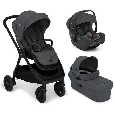 JOIE - Poussette Trio Finiti + Siège auto i-Gemm 3 + Nacelle Ramble XL V2 Ebony Noir - Publicité JOIE - Poussette Trio Finiti + Siège auto i-Gemm 3 + Nacelle Ramble XL V2 Ebony Noir - Publicité