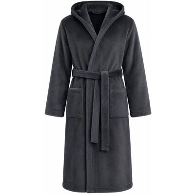 VIDAXL Peignoir de Bain KINN Anthracite Taille L 100% Coton avec Capuche Gris - Publicité VIDAXL Peignoir de Bain KINN Anthracite Taille L 100% Coton avec Capuche Gris - Publicité