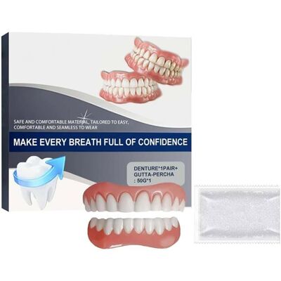 NOBRAND Premium Dentures Bikenda Silicone Dentures Bikenda Dentures Complete Dentures For Men And Women (1 Piece) - Publicité NOBRAND Premium Dentures Bikenda Silicone Dentures Bikenda Dentures Complete Dentures For Men And Women (1 Piece) - Publicité