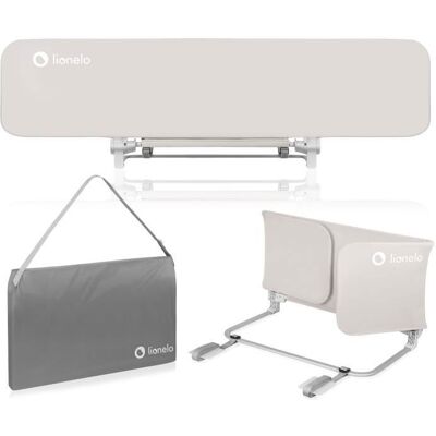 Barrière de lit bébé LIONELO Lora XL - 150 x 45 cm - Pliable - Cadre sûr et stable - Légère - Sac de transport - Beige Beige - Publicité Barrière de lit bébé LIONELO Lora XL - 150 x 45 cm - Pliable - Cadre sûr et stable - Légère - Sac de transport - Beige Beige - Publicité