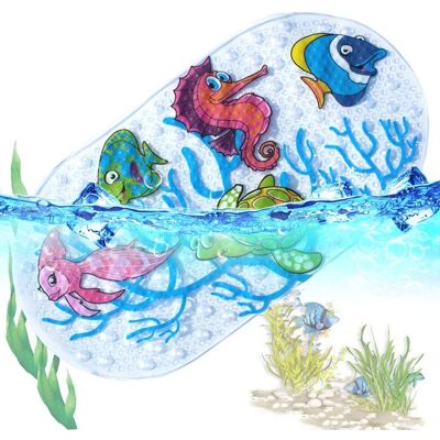 Tapis de Bébé Baignoire antidérapant bébé Tapis de Bain et Tapis de Douche pour bébés Enfants QIEDOVIEY Bleu - Publicité Tapis de Bébé Baignoire antidérapant bébé Tapis de Bain et Tapis de Douche pour bébés Enfants QIEDOVIEY Bleu - Publicité