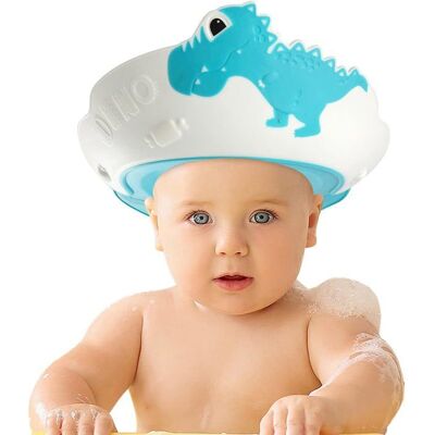 VIREXA Chapeau de Douche Bébé Bleu Casquette de Bain Réglable pour Protection des Yeux Oreilles et Visage Bleu - Publicité VIREXA Chapeau de Douche Bébé Bleu Casquette de Bain Réglable pour Protection des Yeux Oreilles et Visage Bleu - Publicité