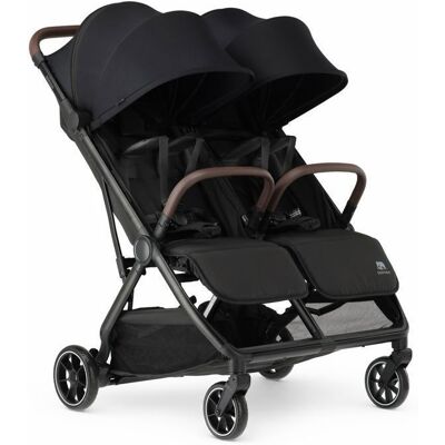 Deryan Luxe Rolo X2 V2 Poussette Double - Poussette Double Compacte - Noir Noir - Publicité Deryan Luxe Rolo X2 V2 Poussette Double - Poussette Double Compacte - Noir Noir - Publicité