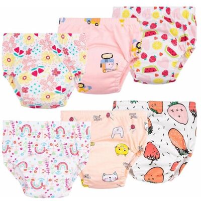 NOBRAND Culotte Apprentissage Propreté Fille Garcon 2-6 AnsLot de 6 Coton Rembourrées Pour Bébé Propreté Enfant Doux Lavable Multicolore - Publicité NOBRAND Culotte Apprentissage Propreté Fille Garcon 2-6 AnsLot de 6 Coton Rembourrées Pour Bébé Propreté Enfant Doux Lavable Multicolore - Publicité