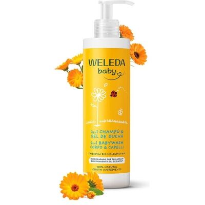 WELEDA - Shampoing & gel douche calendula bébé 400 ml - Publicité WELEDA - Shampoing & gel douche calendula bébé 400 ml - Publicité