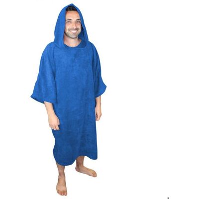 Serviette poncho de bain ou de plage - Adulte - Bleu - Vivezen Bleu - Publicité Serviette poncho de bain ou de plage - Adulte - Bleu - Vivezen Bleu - Publicité