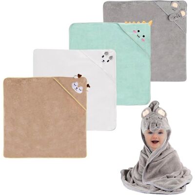 MICH Lot de 4 Capes de Bain Bébé avec Capuche Serviette Ultra-Absorbante pour Nourrisson et Enfant Séchage Rapide - Publicité MICH Lot de 4 Capes de Bain Bébé avec Capuche Serviette Ultra-Absorbante pour Nourrisson et Enfant Séchage Rapide - Publicité