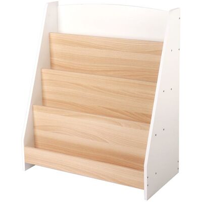 HOMEWELL YIPEEMA. BIBLIOTHÈQUE POUR ENFANTS AVEC 4 COMPARTIMENTS OUVERTS MEUBLE DE RANGEMENT POUR ENFANTS 61X30X71 CM BLANC. Blanc - Publicité HOMEWELL YIPEEMA. BIBLIOTHÈQUE POUR ENFANTS AVEC 4 COMPARTIMENTS OUVERTS MEUBLE DE RANGEMENT POUR ENFANTS 61X30X71 CM BLANC. Blanc - Publicité