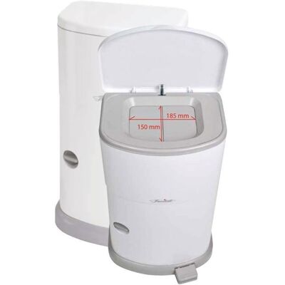 Poubelle anti-odeur JANIBELL - Recharges 41l Blanc - Publicité Poubelle anti-odeur JANIBELL - Recharges 41l Blanc - Publicité