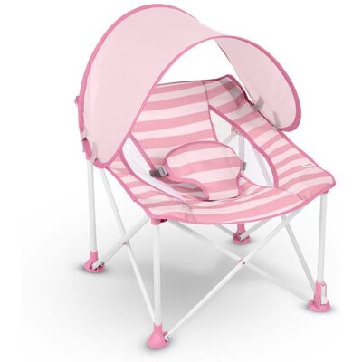Bright Starts BRIGHT STARS Transat bébé pliable Rose Pop N Chill pare soleil SPF +50 et sac de transport inclus Rose - Publicité Bright Starts BRIGHT STARS Transat bébé pliable Rose Pop N Chill pare soleil SPF +50 et sac de transport inclus Rose - Publicité