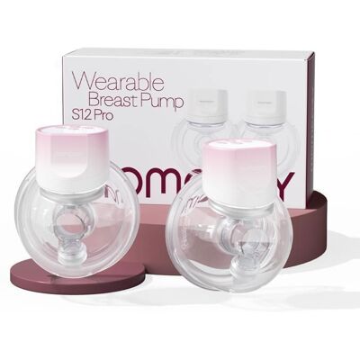Momcozy S12 Pinky Pro Tire-lait Électrique Portable 24 mm Lot de 2 Rose - Publicité Momcozy S12 Pinky Pro Tire-lait Électrique Portable 24 mm Lot de 2 Rose - Publicité
