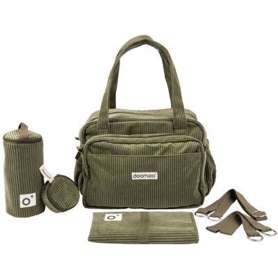BABYMOOV doomoo - Sac à langer Bebe Fluffy - Grande Contenance 24L - Nombreuses Poches - 8 Accessoires Inclus dont Matelas à Langer - Kaki - Publicité BABYMOOV doomoo - Sac à langer Bebe Fluffy - Grande Contenance 24L - Nombreuses Poches - 8 Accessoires Inclus dont Matelas à Langer - Kaki - Publicité