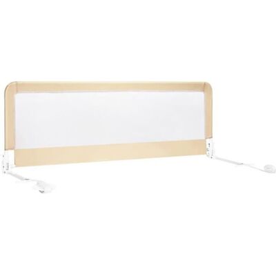 COSTWAY Barrière de Lit Pliable pour Bébé/Enfant 150x55CM en Tissu Oxford Angle 0°-180°avec Mousse Souple Trous Pré-percés Beige Beige - Publicité COSTWAY Barrière de Lit Pliable pour Bébé/Enfant 150x55CM en Tissu Oxford Angle 0°-180°avec Mousse Souple Trous Pré-percés Beige Beige - Publicité