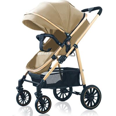 UVERBON Poussette canneavec suspension à quatre roues réversible pliable en un seul bouton convient aux bébés de 0 à 36 mois. Noir - Publicité UVERBON Poussette canneavec suspension à quatre roues réversible pliable en un seul bouton convient aux bébés de 0 à 36 mois. Noir - Publicité