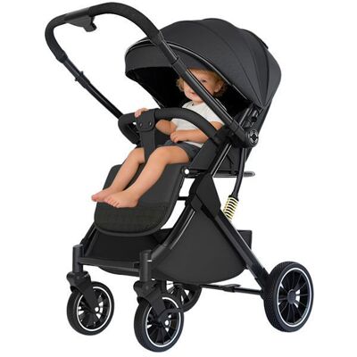 UVERBON poussette pour bébé adaptée aux enfants de 0 à 4 ans dimensions : 56 x 28 x 65 cm suspension 4 roues – noire Noir - Publicité UVERBON poussette pour bébé adaptée aux enfants de 0 à 4 ans dimensions : 56 x 28 x 65 cm suspension 4 roues – noire Noir - Publicité