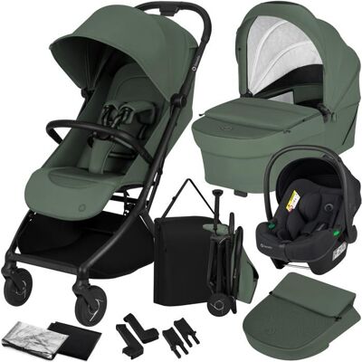 Poussette 3 en 1 LIONELO Sia - Ultra légère - Pack poussette - Nacelle - Siège auto - Habillage pluie - Moustiquaire - Vert Vert - Publicité Poussette 3 en 1 LIONELO Sia - Ultra légère - Pack poussette - Nacelle - Siège auto - Habillage pluie - Moustiquaire - Vert Vert - Publicité