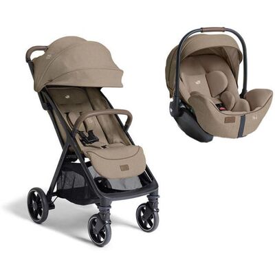 JOIE - Poussette Duo Parcel Lx + Siège auto i-Level Pro Sandstone Beige - Publicité JOIE - Poussette Duo Parcel Lx + Siège auto i-Level Pro Sandstone Beige - Publicité