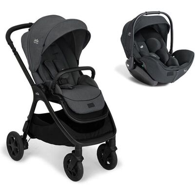 JOIE - Poussette Duo Finiti + Siège auto i-Level Pro Ebony Gris - Publicité JOIE - Poussette Duo Finiti + Siège auto i-Level Pro Ebony Gris - Publicité