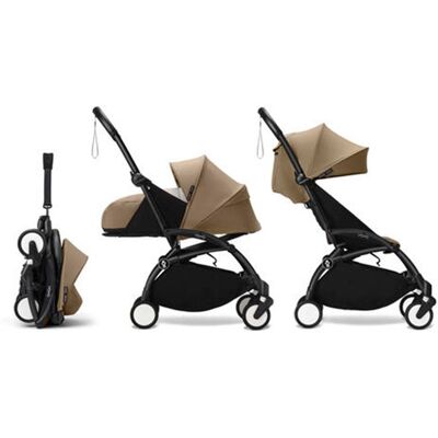 STOKKE - Poussette Yoyo 3 Pack 0 Et 6 Toffee Cadre Noir Stokke Noir - Publicité STOKKE - Poussette Yoyo 3 Pack 0 Et 6 Toffee Cadre Noir Stokke Noir - Publicité