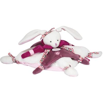 LINNEA Doudou plat lapin 27 cm collection LAPIN CERISE rose Rose - Publicité LINNEA Doudou plat lapin 27 cm collection LAPIN CERISE rose Rose - Publicité