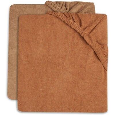 JOLLEIN Lot de 2 Housses Matelas à Langer 50x70 cm Éponge Caramel et Biscuit Marron - Publicité JOLLEIN Lot de 2 Housses Matelas à Langer 50x70 cm Éponge Caramel et Biscuit Marron - Publicité