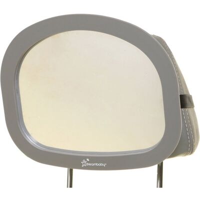 Grand miroir de siège arrière - DREAMBABY - Ajustable EZY-Fit - Vue grand angle pour la sécurité des bébés et des jeunes enfants Gris - Publicité Grand miroir de siège arrière - DREAMBABY - Ajustable EZY-Fit - Vue grand angle pour la sécurité des bébés et des jeunes enfants Gris - Publicité