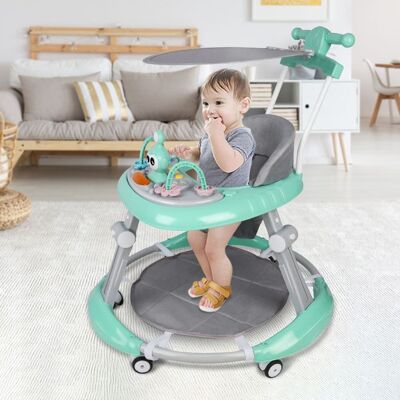 HOMEWELL Yipeema. Trotteur bébé pivotant à 360 degrés 67*67*79cm vert. Vert - Publicité HOMEWELL Yipeema. Trotteur bébé pivotant à 360 degrés 67*67*79cm vert. Vert - Publicité