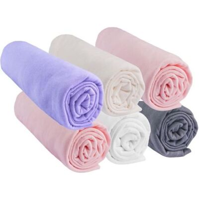 Drap housse bébé - EASY DORT - CANDY - 60x120 cm - 100% Coton - Lot de 6 Rose - Publicité Drap housse bébé - EASY DORT - CANDY - 60x120 cm - 100% Coton - Lot de 6 Rose - Publicité
