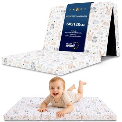 TOTSY BABY Matelas bebe pliable 60x120 cm pour lit - matelas bébé pour lits parapluie sol enfant et respirant en mousse 60 x 120 cm Hiboux Gris - Publicité TOTSY BABY Matelas bebe pliable 60x120 cm pour lit - matelas bébé pour lits parapluie sol enfant et respirant en mousse 60 x 120 cm Hiboux Gris - Publicité