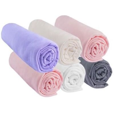 Easy Dort - Drap housse 70x140 - Jersey coton - Lot de 6 - Publicité Easy Dort - Drap housse 70x140 - Jersey coton - Lot de 6 - Publicité